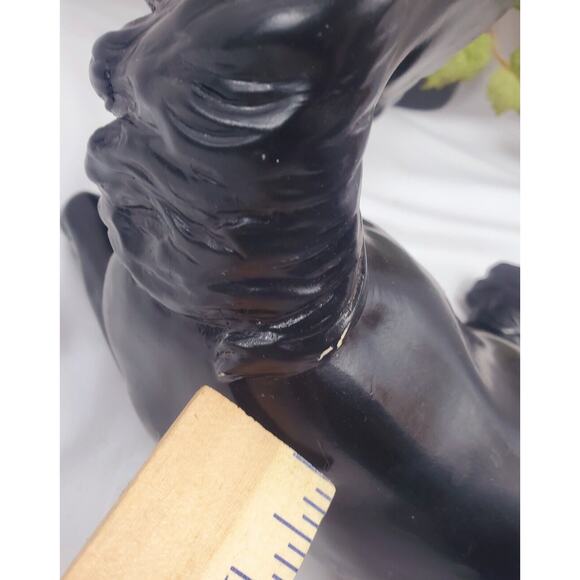 Black Unicorn Statue Vintage 1981 Universal Statuary Gold Horn 14” 80s Figurine - Picture 5 of 10